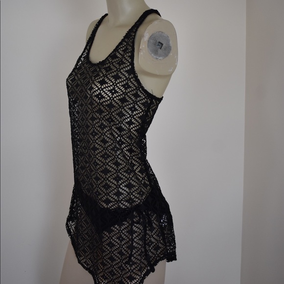 MIKEN Crochet Racer-back Swimsuit Cover-Up - Picture 2 of 4